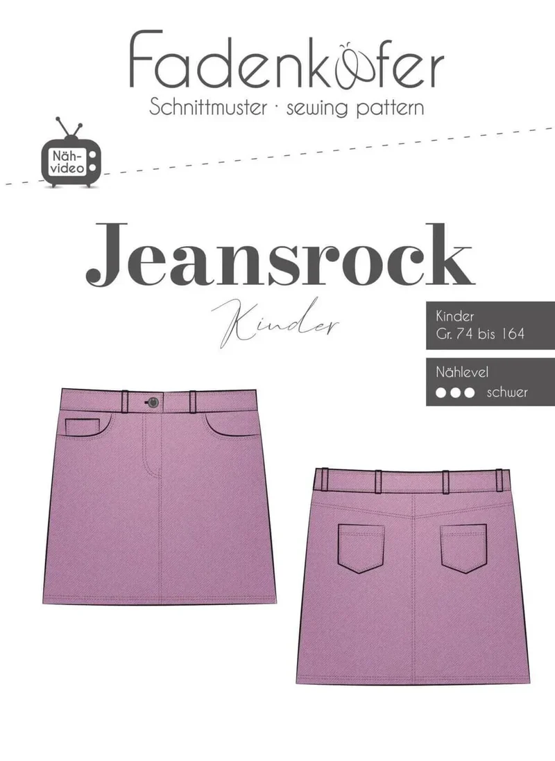 Jeansrock Kinder | Schnittmuster