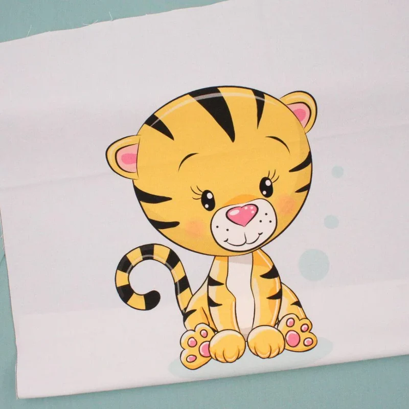 Baumwollpanel Tiger | 38x38 cm