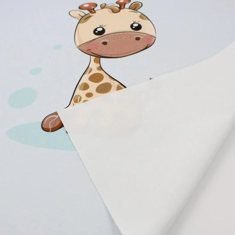 Baumwollpanel süßer Giraffe | 38x38 cm