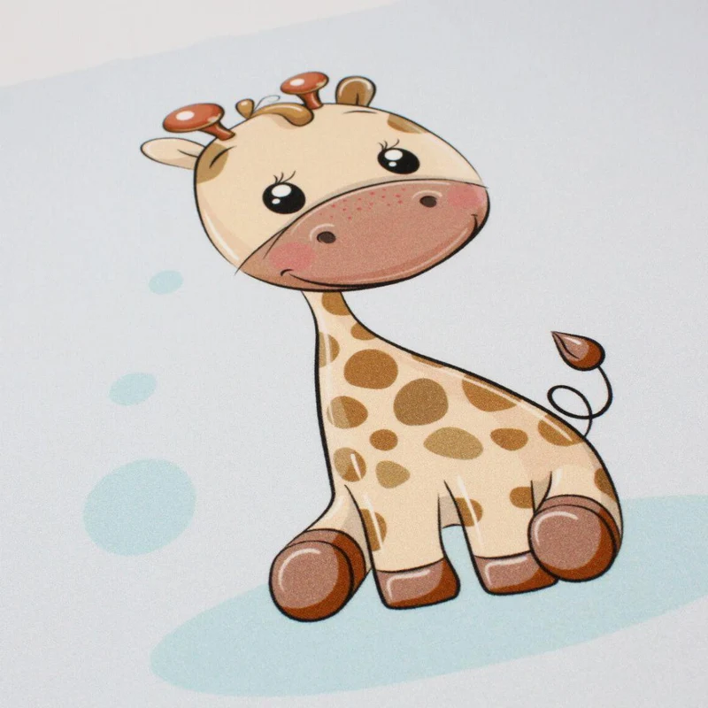 Baumwollpanel süßer Giraffe | 38x38 cm