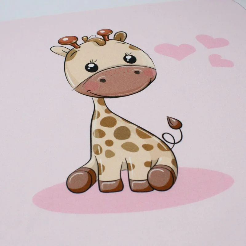 Baumwollpanel süßer Giraffe | 38x38 cm