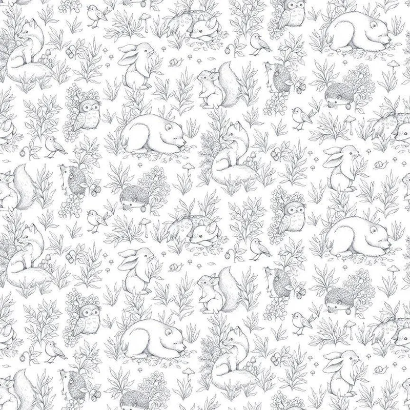 Dear Stella, ABCS Of Love, Forest Whispers, Iron Gray on White