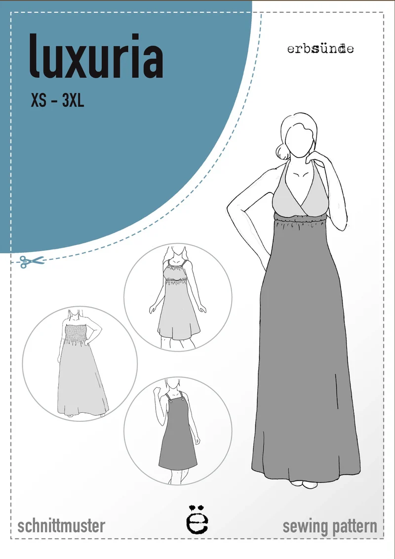 Erbsünde Schnittmuster "luxuria" Kleid Damen