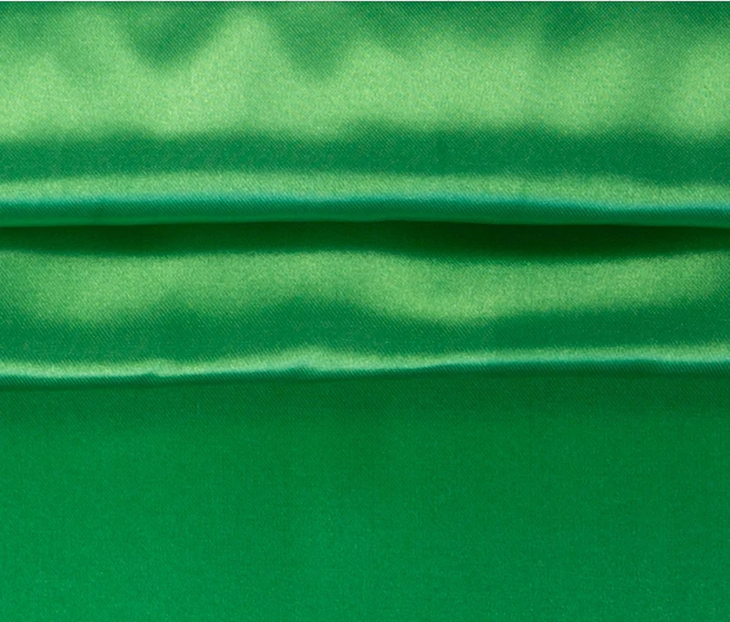Polyester Satin grün