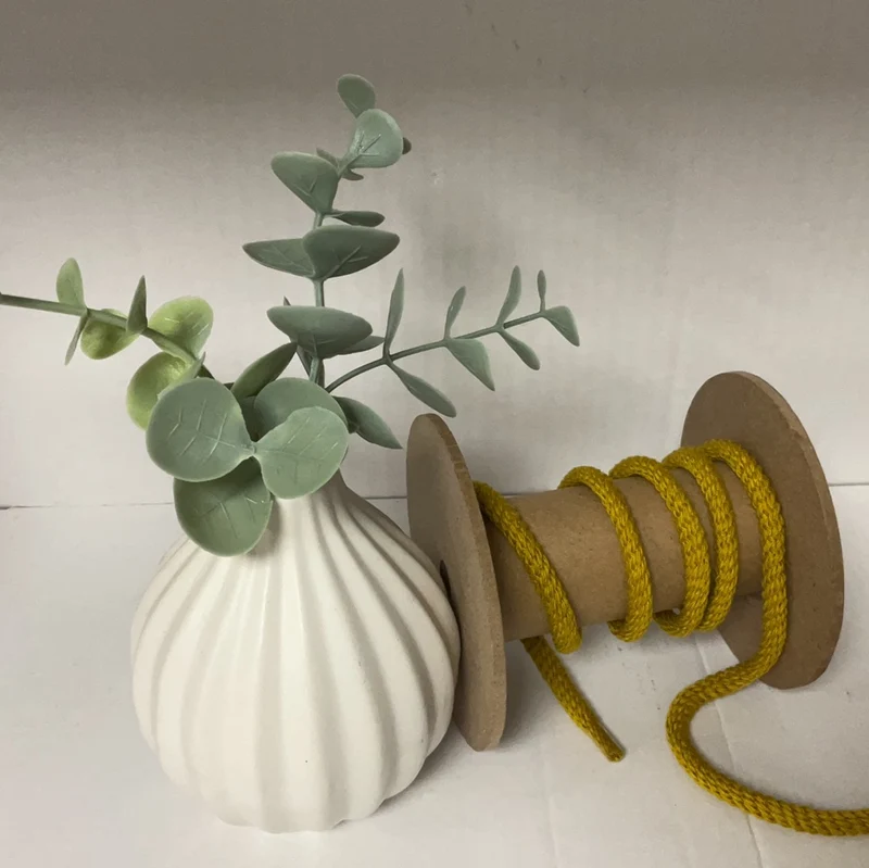 Parkakordel gedreht uni 4mm senf