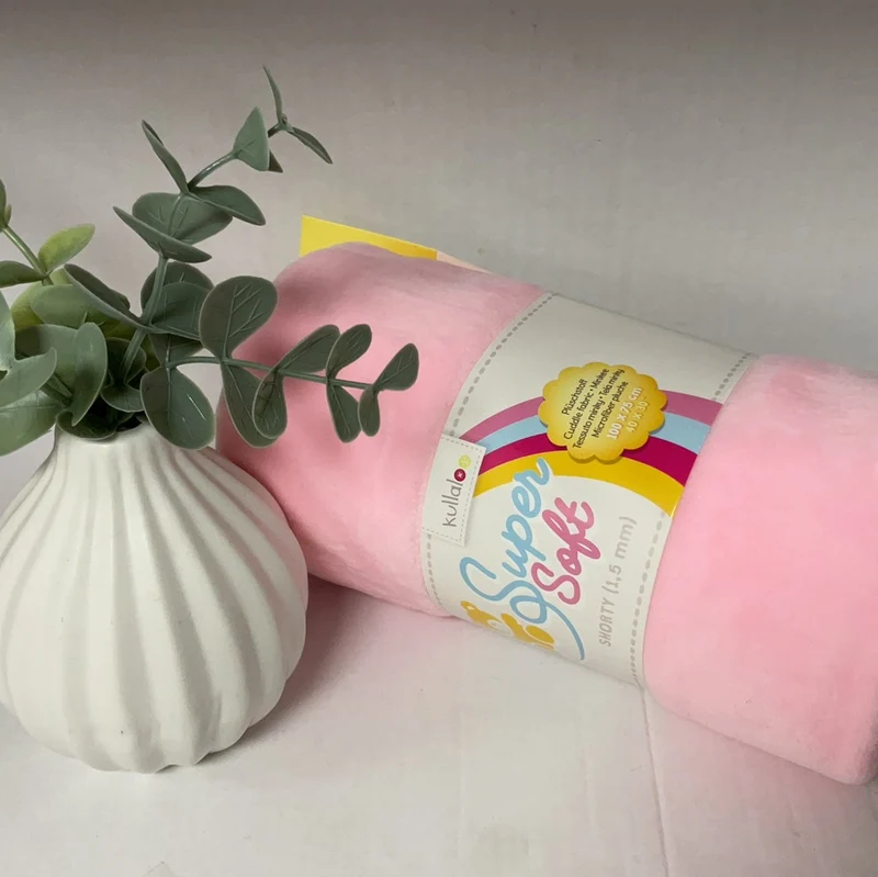 Kullaloo Supersoft Shorty 1,5mm 100 x 70cm rosa