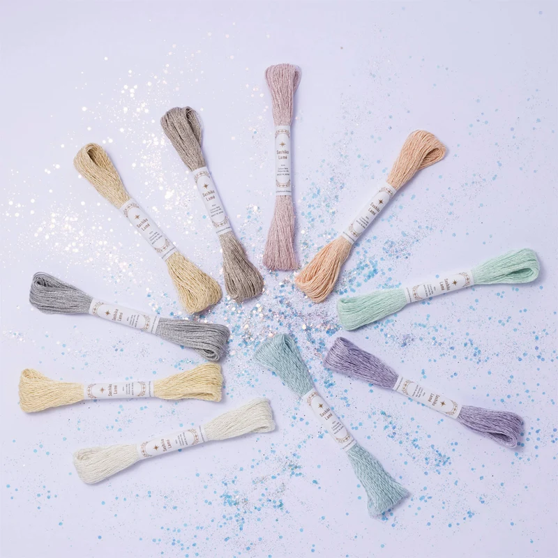 Olympus Sashiko Garn - Lamé - SL5 Blush