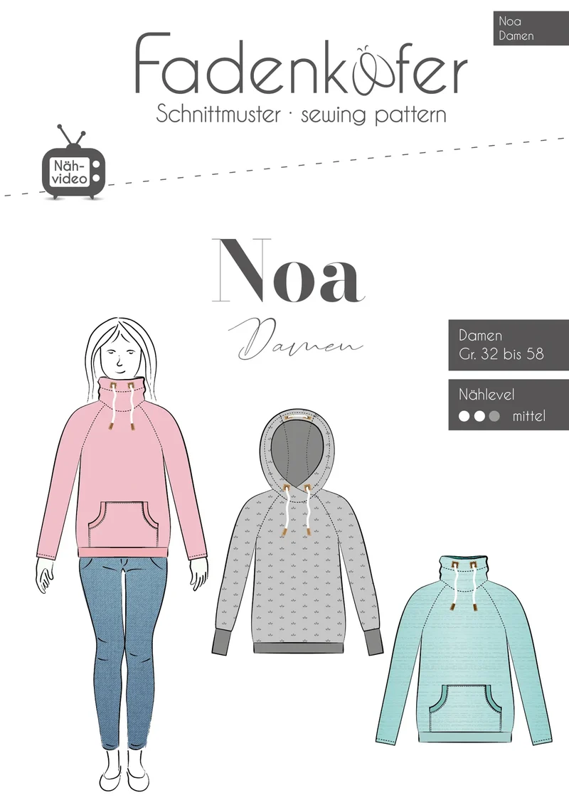 Raglanpullover Damen | Schnittmuster