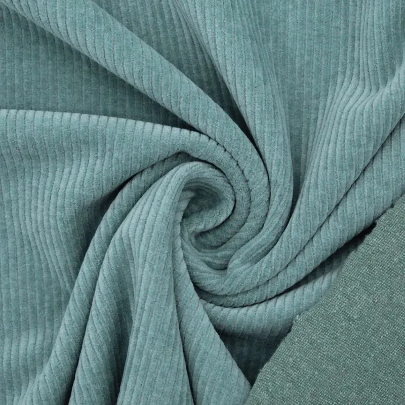 Weicher Cord Jersey mit Breiten Rippen