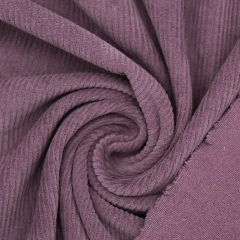 Weicher Cord Jersey mit Breiten Rippen