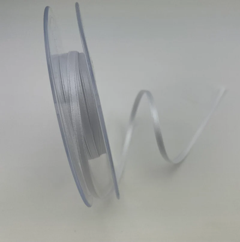 Satinband Uni 3mm weiß