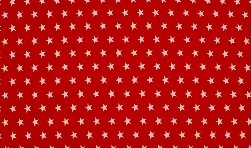 Baumwolle Sterne rot