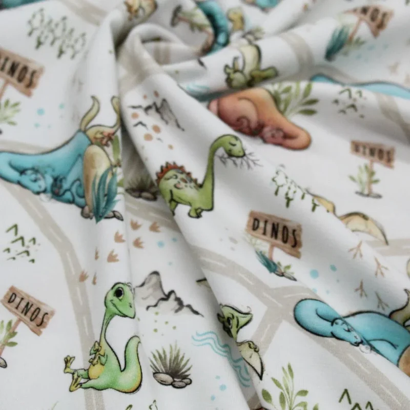 Jersey Stoff "Dinofreunde"