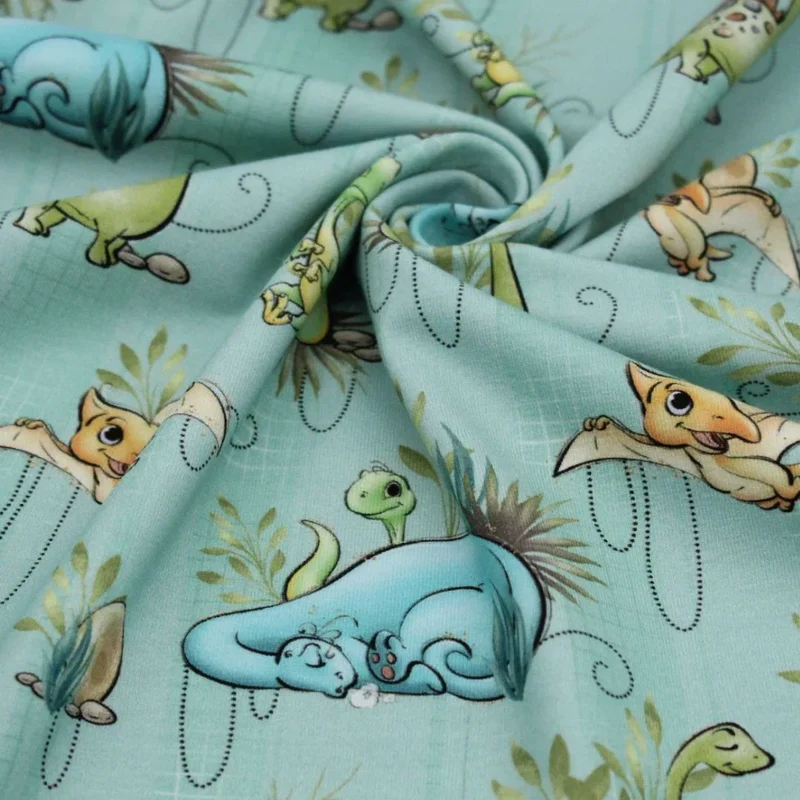 Jersey Stoff "Dinofreunde"