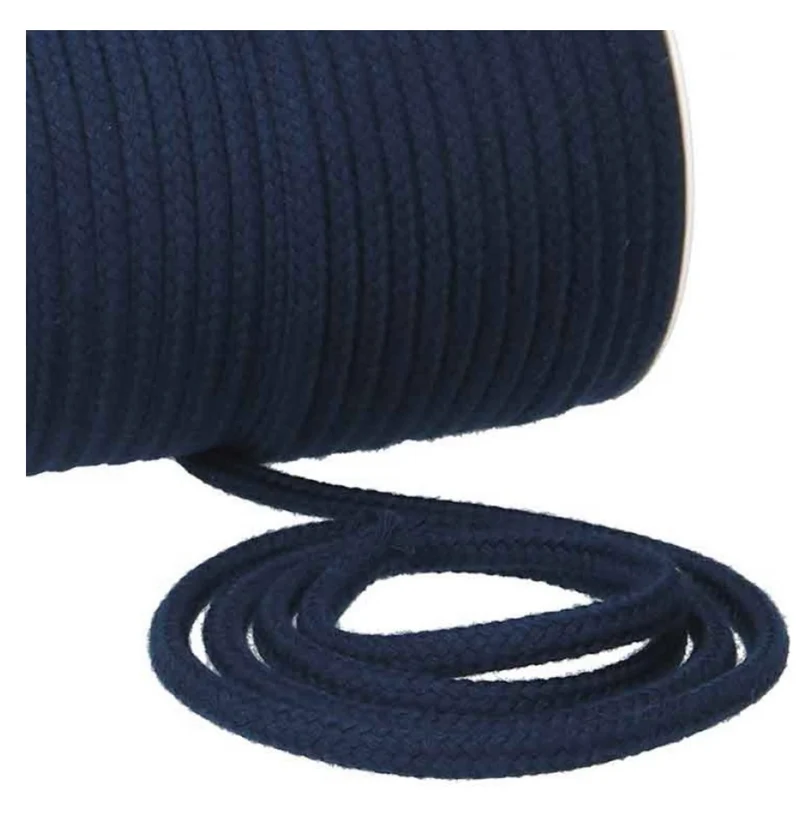 Baumwollkordel Uni 6mm marineblau