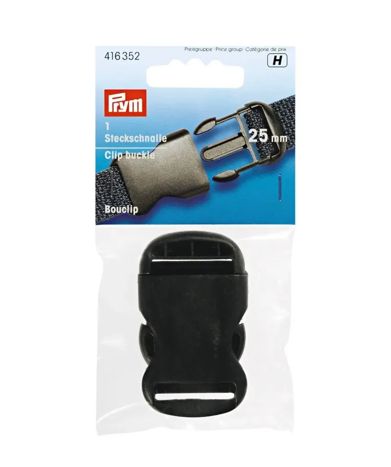 Prym Steckschnalle 25mm schwarz