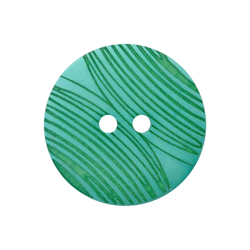 Prym Polyesterknopf „Linien“ – 2-Loch, 23 mm, in 5 Farben