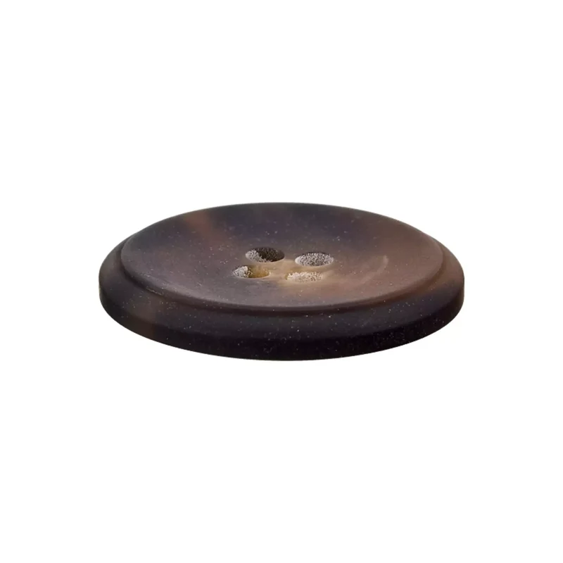 Prym Kunststoffknopf – 4-Loch, rund, creme/beige/braun (15–25 mm)