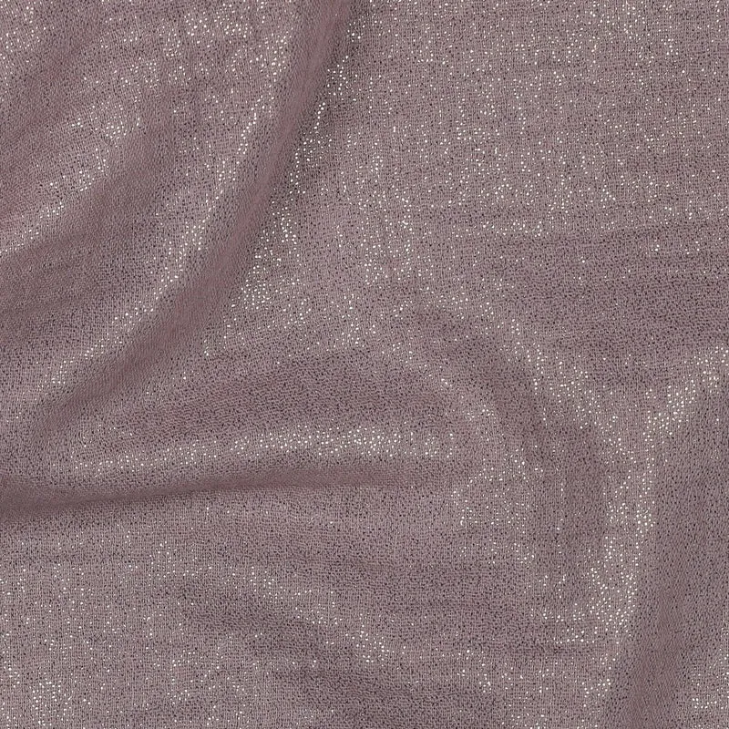 Double Gauze Uni Glitzer puderrosa
