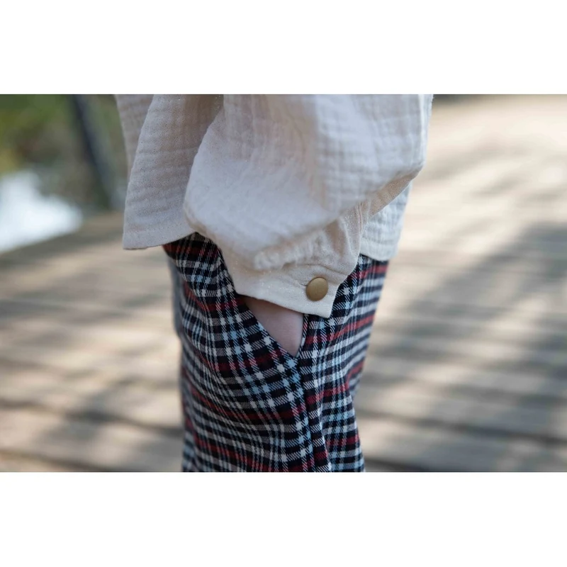 Double Gauze Uni Glitzer puderrosa