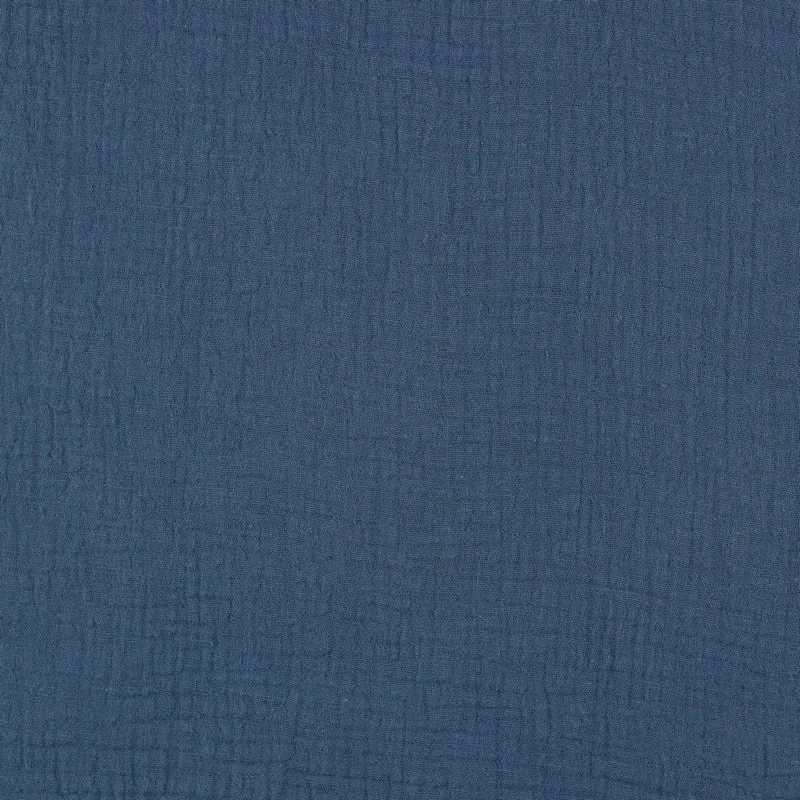 Musselin Uni indigoblau