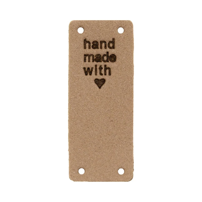 Knick-Label "handmade with love" - 2 Stück