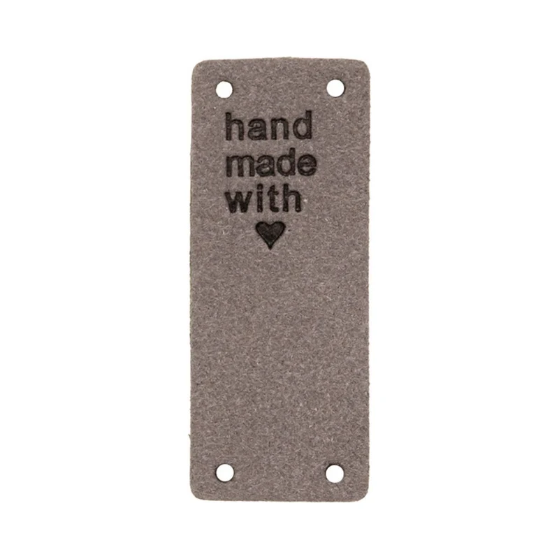 Knick-Label "handmade with love" - 2 Stück