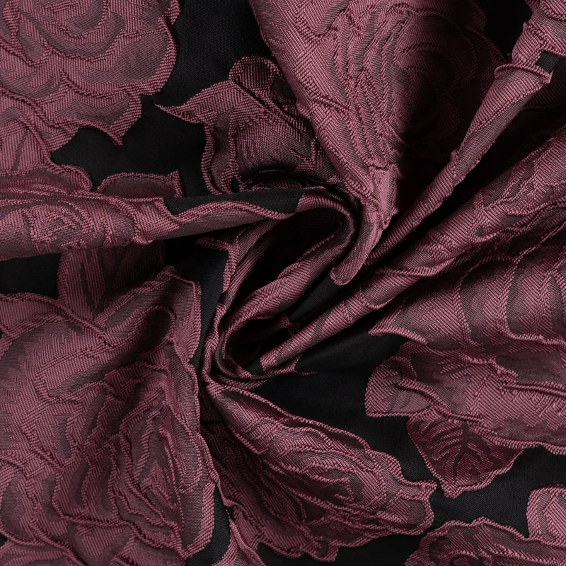 Jacquard Rosen – Weinrot