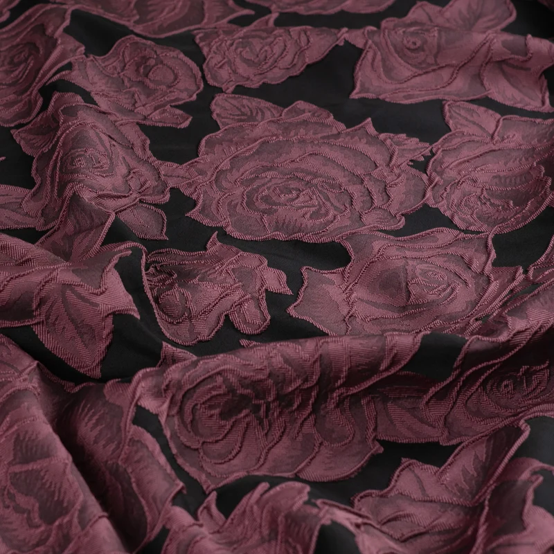 Jacquard Rosen – Weinrot