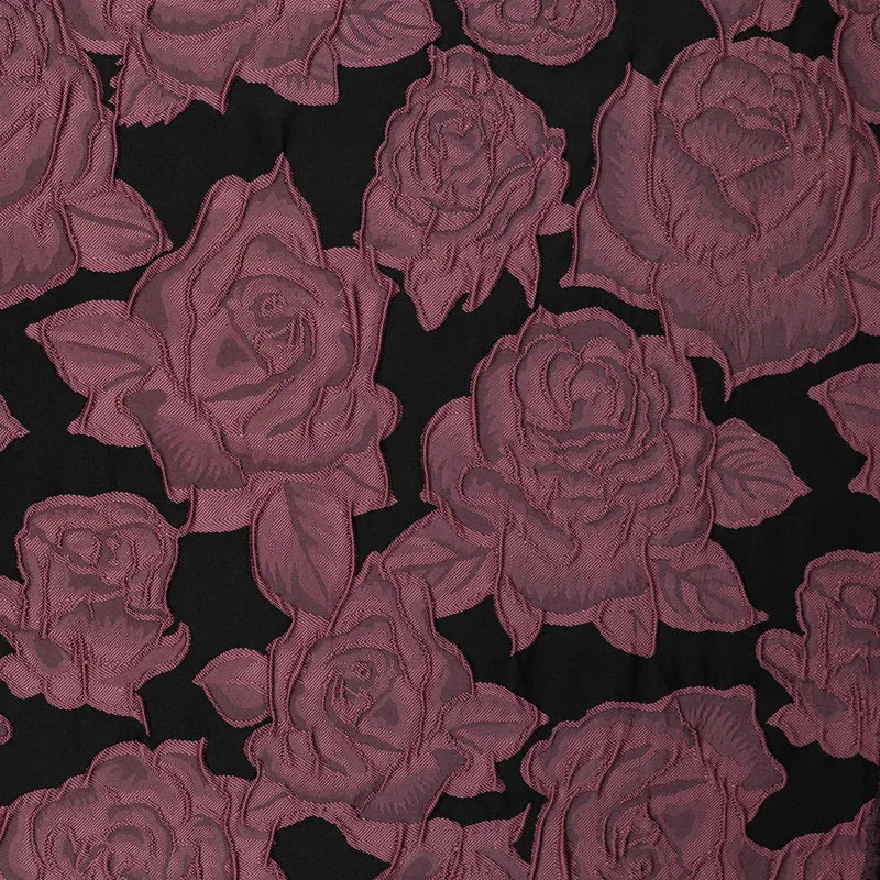 Jacquard Rosen – Weinrot