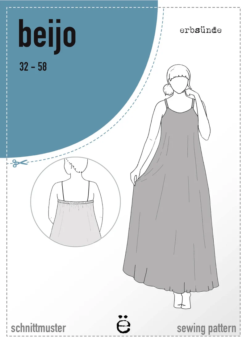 Erbsünde Schnittmuster "beijo" Kleid Damen