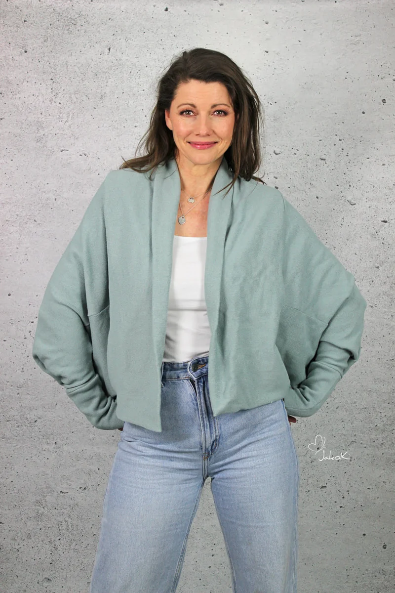 Erbsünde Schnittmuster "macapa" Strickjacke Damen