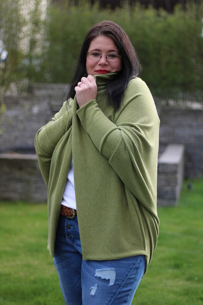 Erbsünde Schnittmuster "macapa" Strickjacke Damen