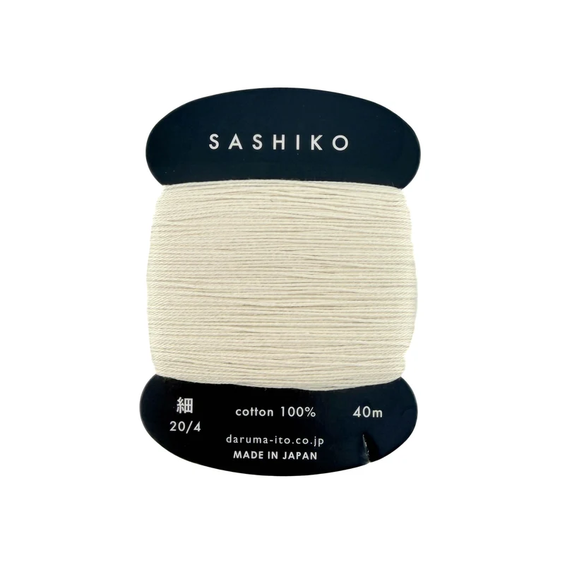 Daruma Sashiko Garn - 202 off white