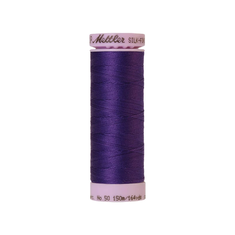 Mettler Silk-Finish Cotton 50 – Rosa & Violett, 150 m