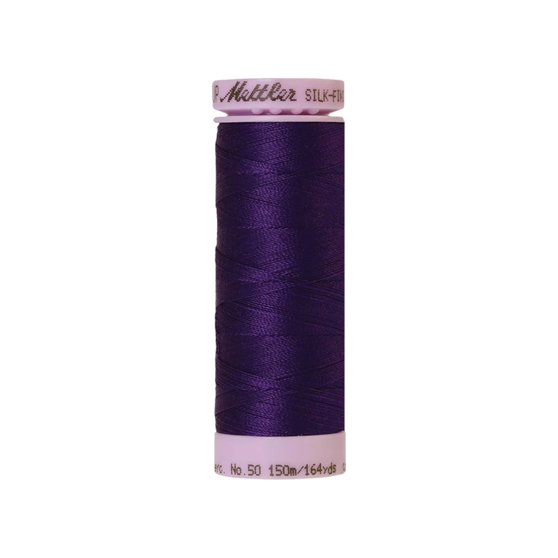 Mettler Silk-Finish Cotton 50 – Rosa & Violett, 150 m