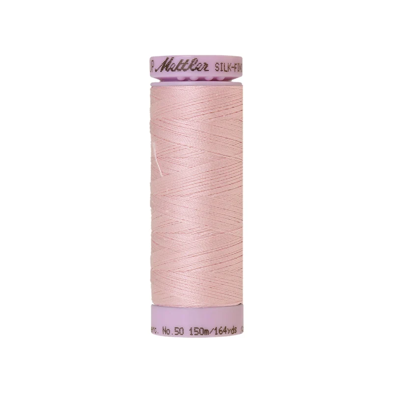 Mettler Silk-Finish Cotton 50 – Rosa & Violett, 150 m