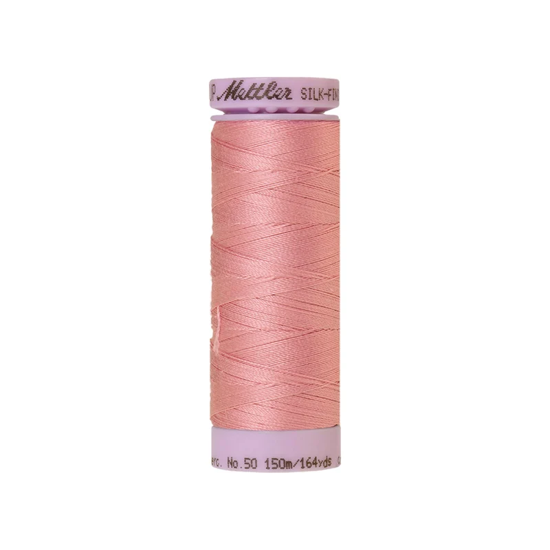 Mettler Silk-Finish Cotton 50 – Rosa & Violett, 150 m
