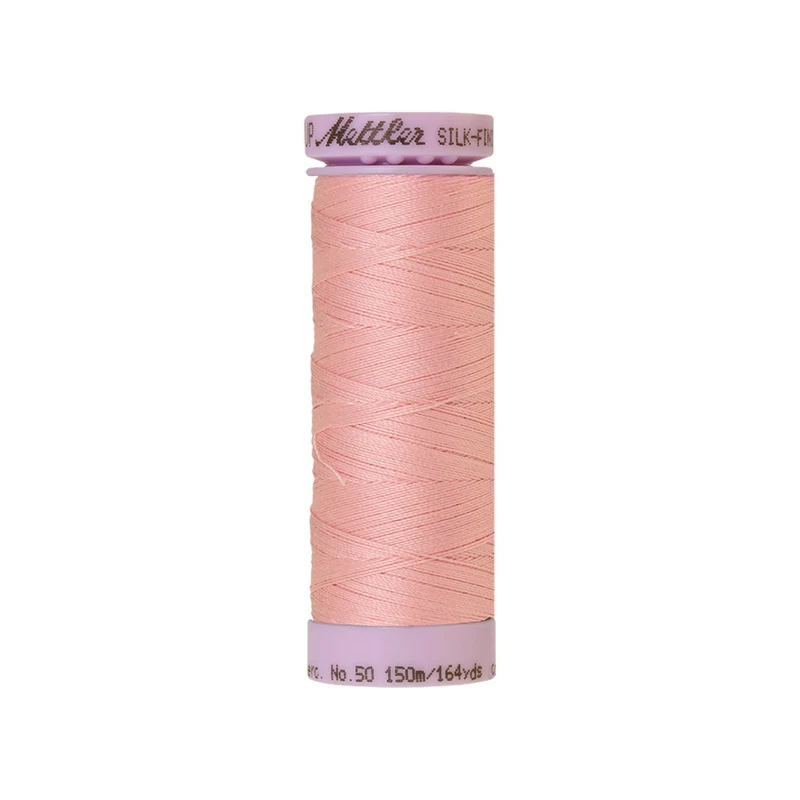 Mettler Silk-Finish Cotton 50 – Rosa & Violett, 150 m