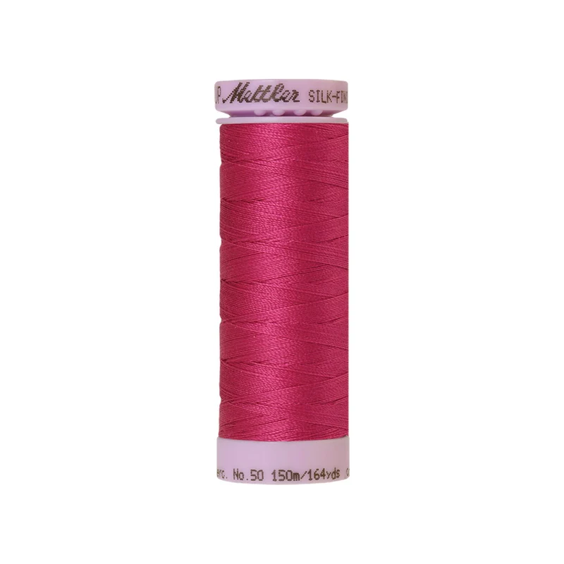 Mettler Silk-Finish Cotton 50 – Rosa & Violett, 150 m
