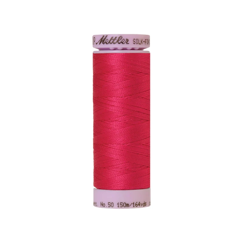 Mettler Silk-Finish Cotton 50 – Rosa & Violett, 150 m
