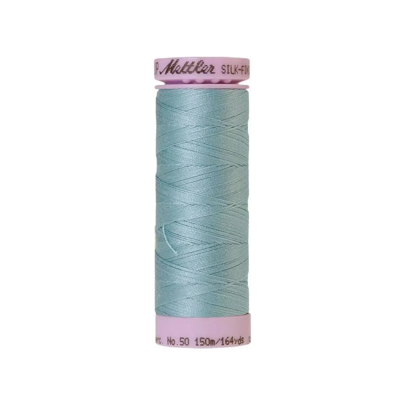 Mettler Silk-Finish Cotton 50 – Blau & Grün, 150 m