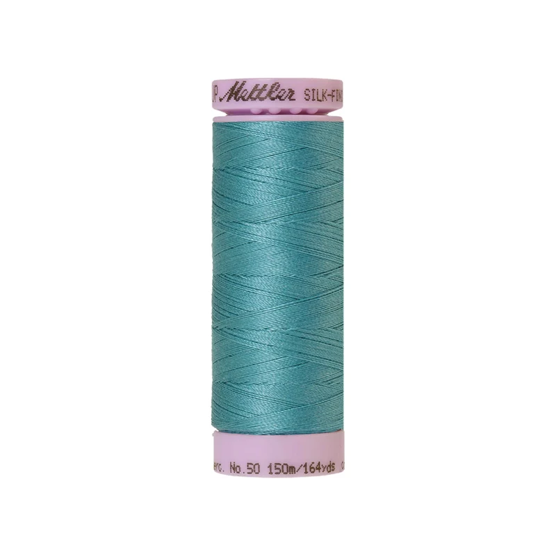 Mettler Silk-Finish Cotton 50 – Blau & Grün, 150 m