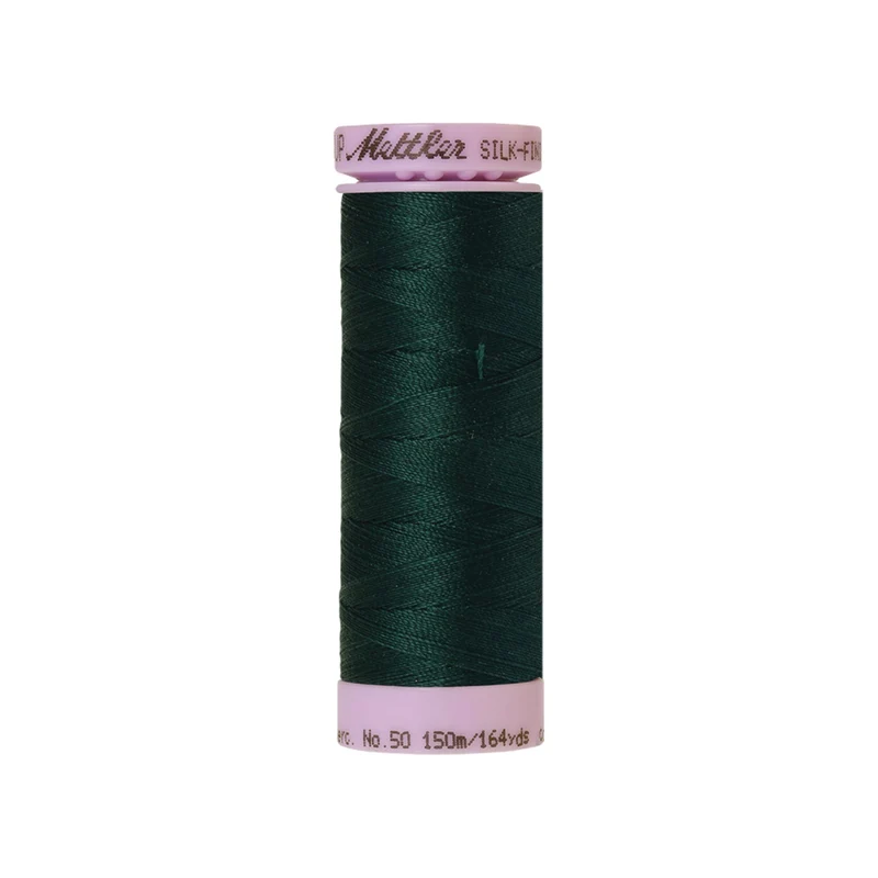 Mettler Silk-Finish Cotton 50 – Blau & Grün, 150 m