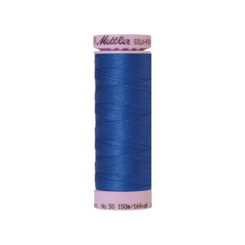 Mettler Silk-Finish Cotton 50 – Blau & Grün, 150 m