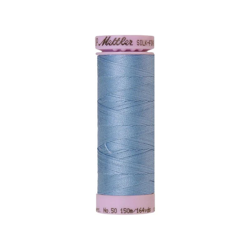 Mettler Silk-Finish Cotton 50 – Blau & Grün, 150 m