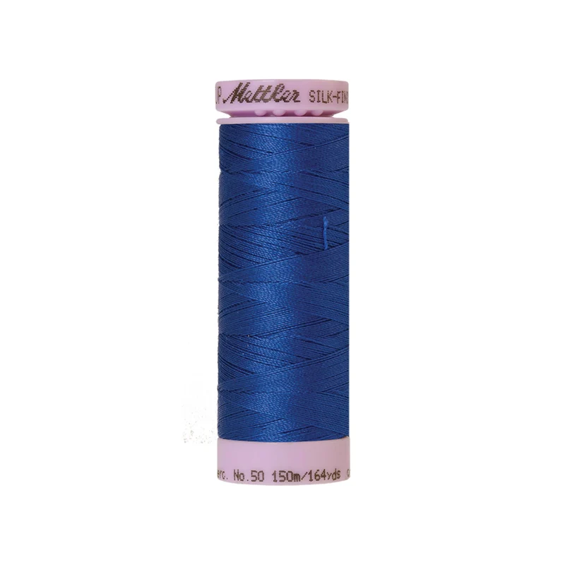 Mettler Silk-Finish Cotton 50 – Blau & Grün, 150 m