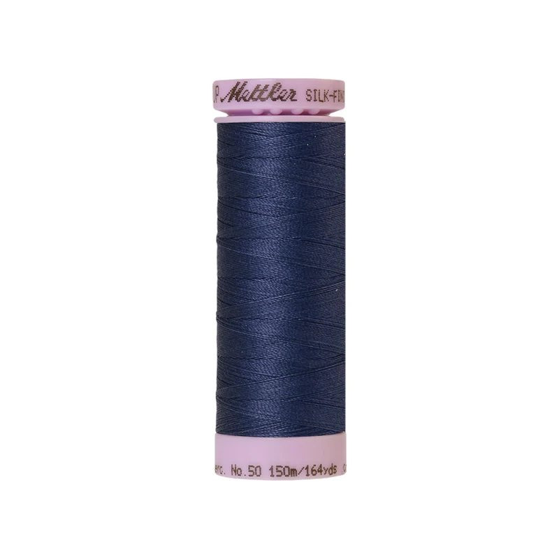 Mettler Silk-Finish Cotton 50 – Blau & Grün, 150 m