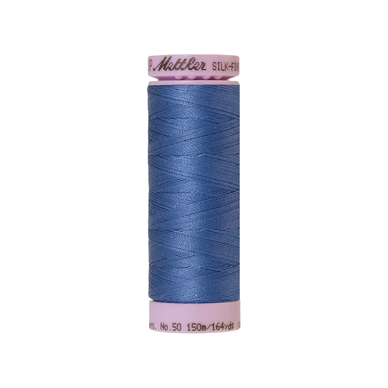 Mettler Silk-Finish Cotton 50 – Blau & Grün, 150 m