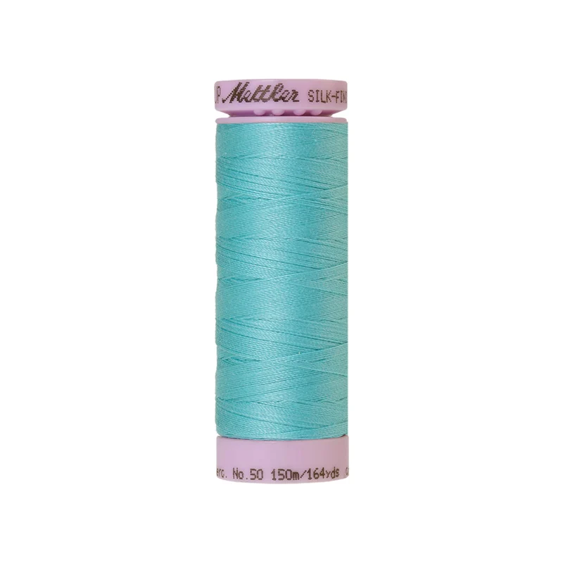 Mettler Silk-Finish Cotton 50 – Blau & Grün, 150 m